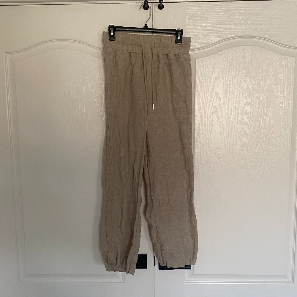 Quince Tan Linen Pants